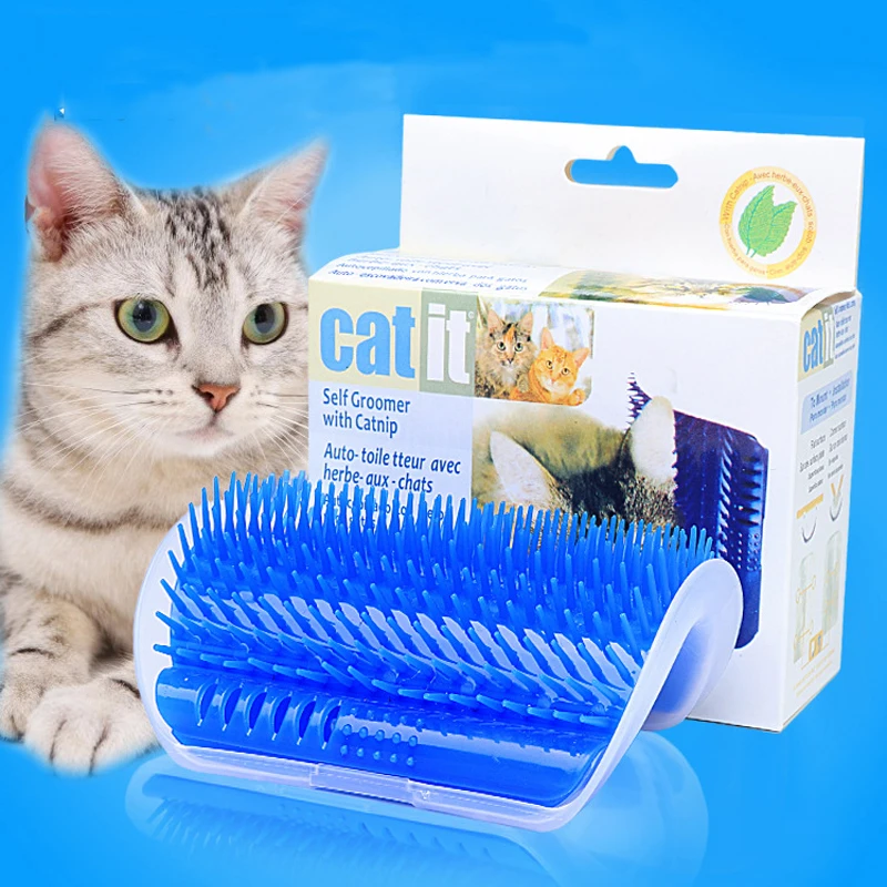 Товары для домашних животных угловая расческа массажа кошек самостоятельного