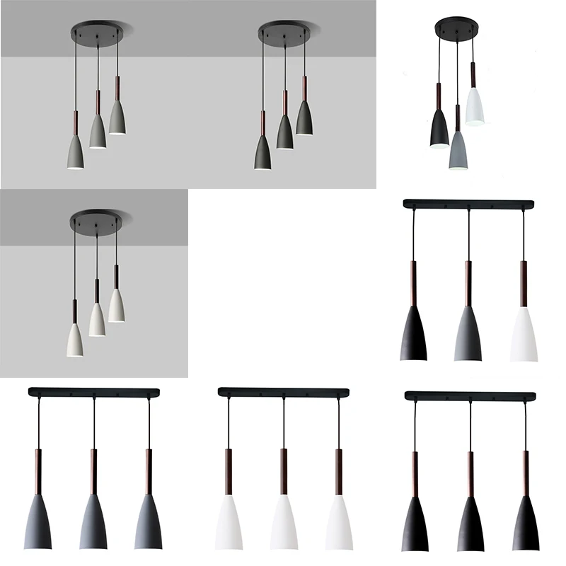 Современная Подвесная лампа E27 в скандинавском стиле минималистичные подвесные