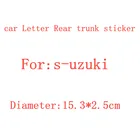 1 шт. ABS Автомобильная буква Задняя эмблема значок наклейка Su-zuki автомобильный Стайлинг автомобильные аксессуары
