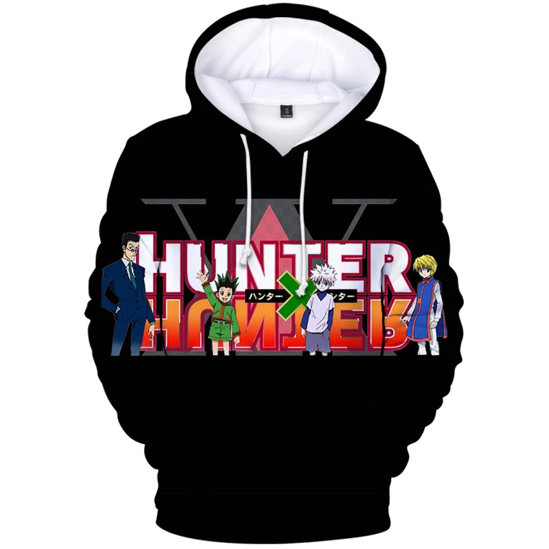 

Men Hunter x Hunter Hoodie Winter Fashion 3D Printing Hoodies Casual Sportswear Tops Cotton Pullover Hipster Tops For Boys