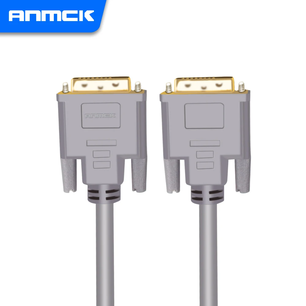 Anmck 1080P DVI Cables Pure Copper Conductor DVI 24+1 Pin Cable For Monitor Projector Notebook HD TV DVI-D Video Cord 3m 5m 10m