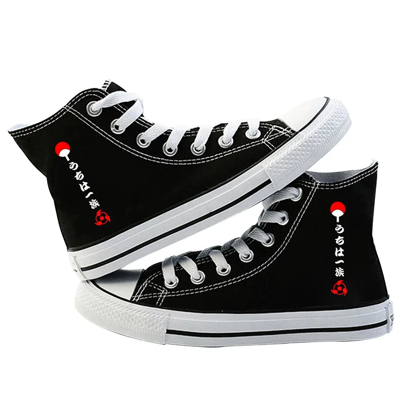 Ботинки с высоким берцем для мужчин девочек аниме атцуки Итачи Шаринган