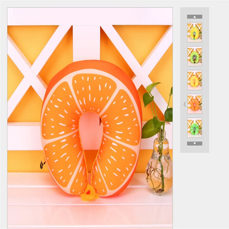 Новинка 2020 дорожная U образная подушка для шеи с фруктами из пены эффектом памяти