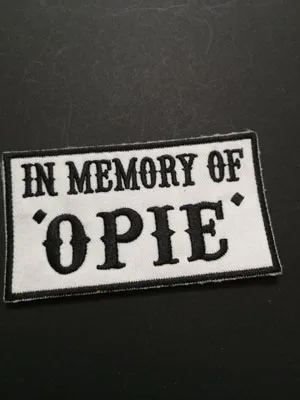 9.7X5.5CM SONS OF NOMAD ORIGINAL V PRESIDENT REDWOOD FRIST 9 IN MEMEORY OF OPIE ACAB AFFA вышитые нашивки "анархия" значки аппликаций - Цвет: 9.7X5.5CM