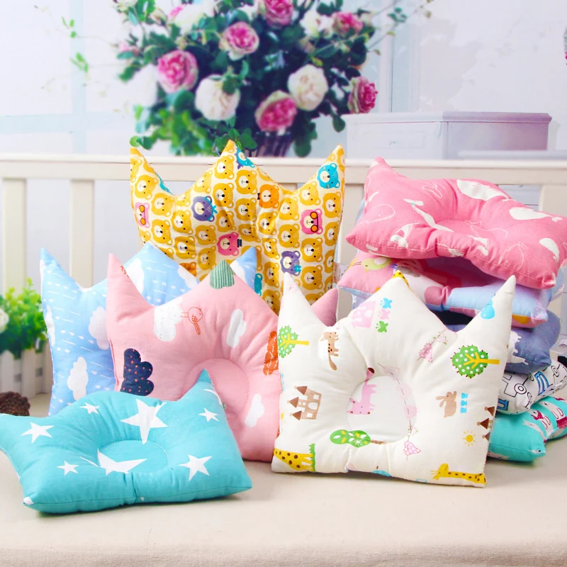 Подушка для коррекции формы младенцев 0 24 месяца постельное белье в горошек с