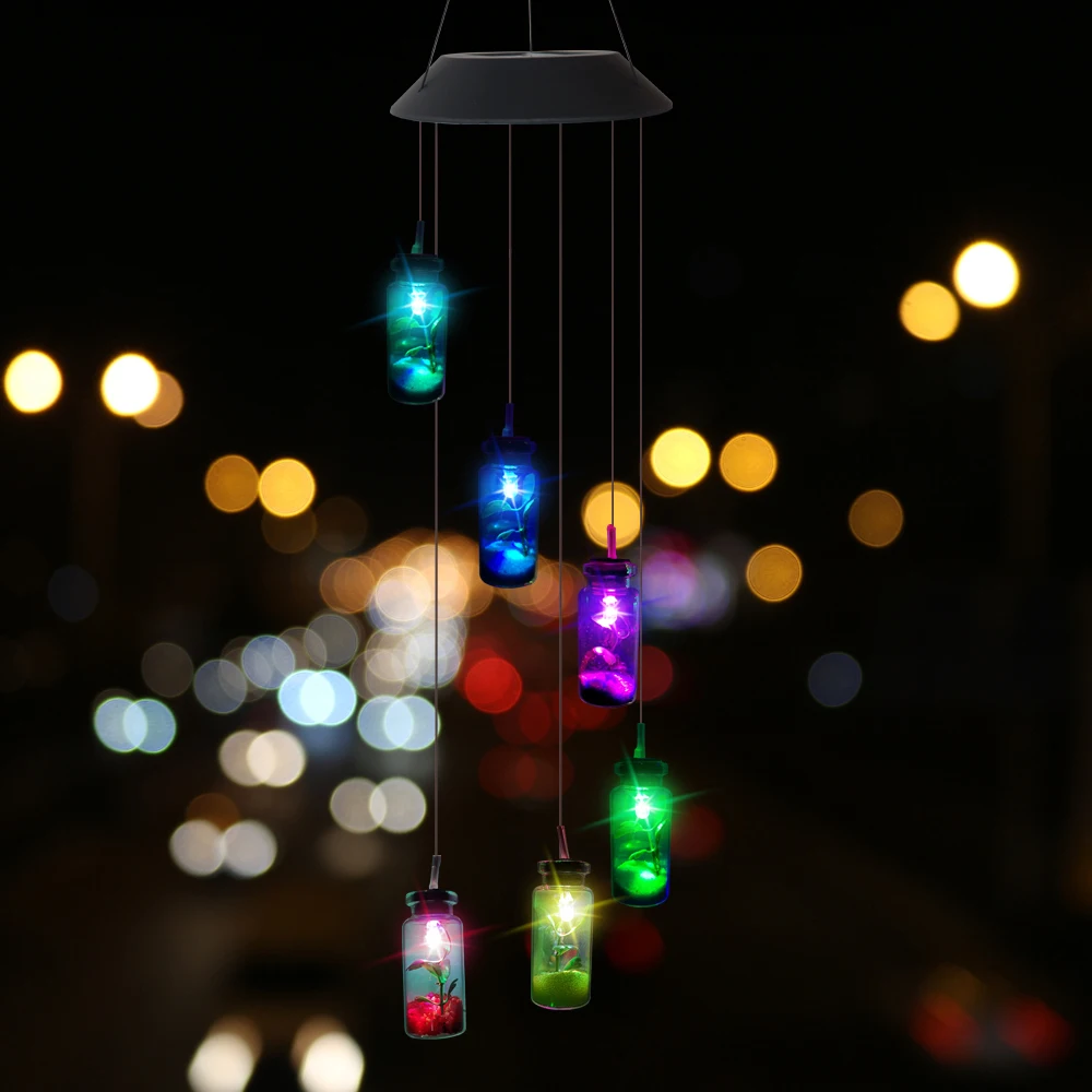 Энергосберегающая светодиодная прозрачная бутылочка желаний меняющая цвет на