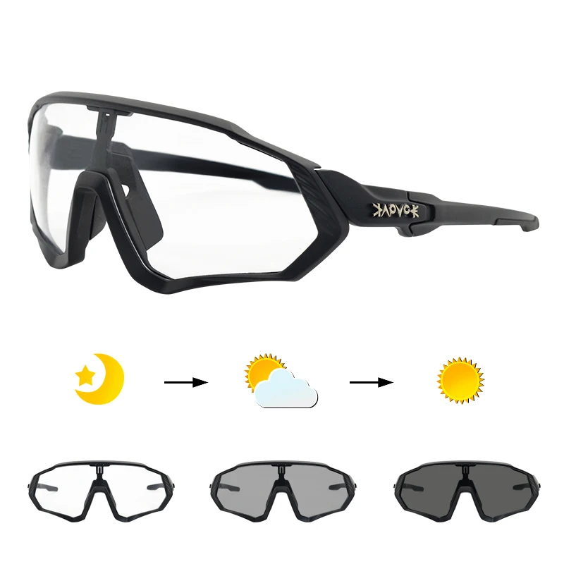 

Cycling Sunglasses Photochromic Outdoor Sports Bicycle Eyewear MTB Road Bike Cycling Glasses UV400 Discoloration Bicycle Glasses