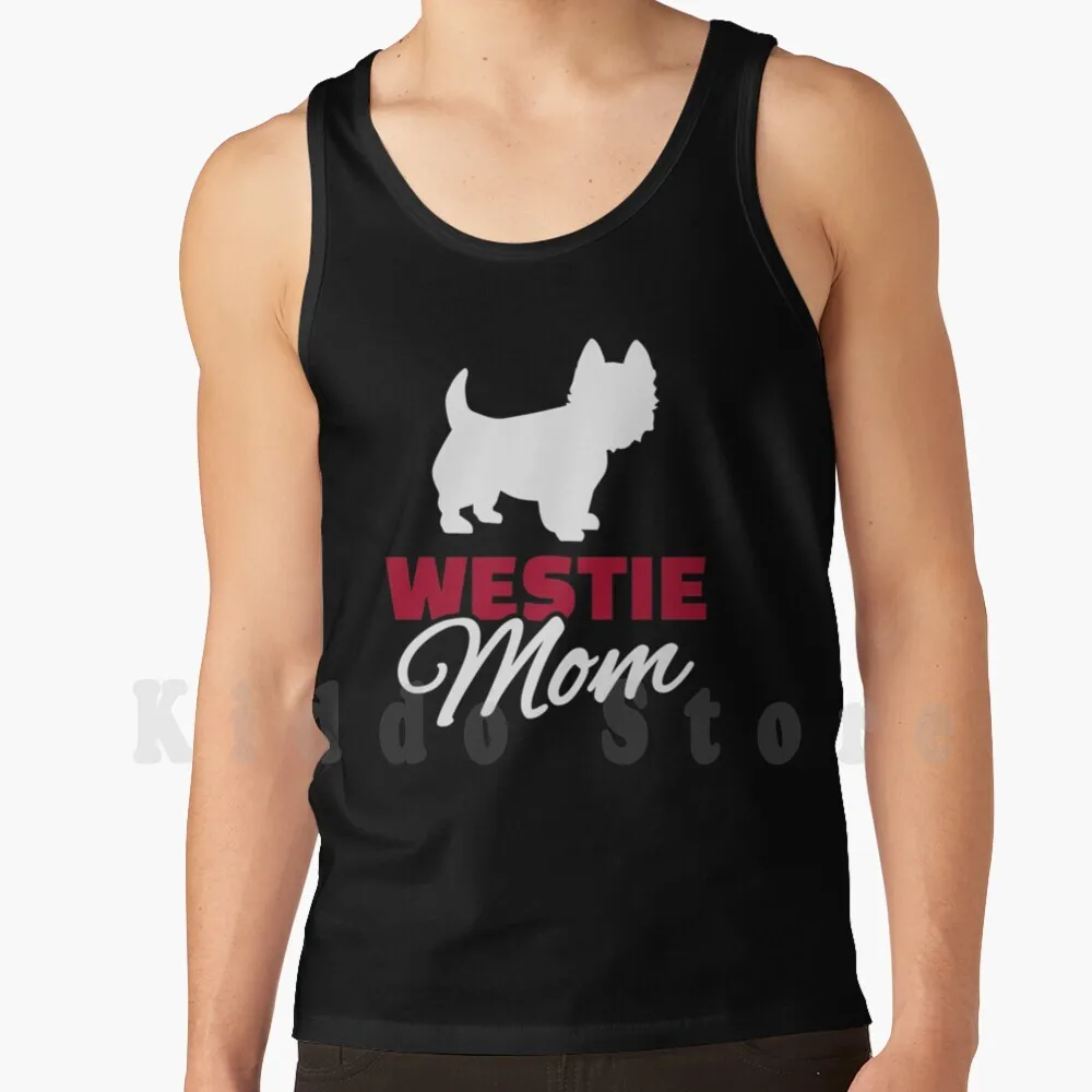 

Майка Westie Mom, жилет, без рукавов, West Highland Terrier, мама, собака, питомец