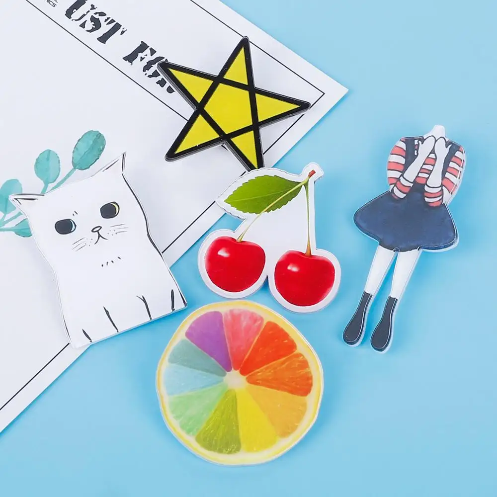 Милая мультяшная акриловая брошь с маленьким шариком персиковая Значки для