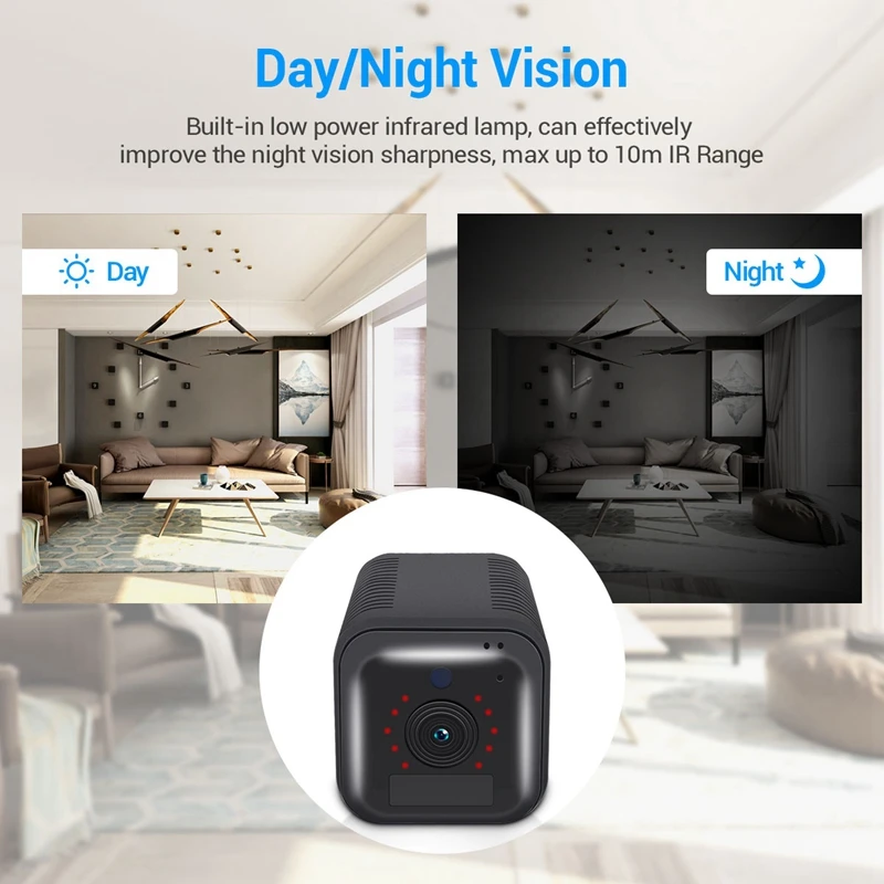 

G20 1080P Full HD Rechargeable Battery PIR Alarm 4G Sim Camera with Two Way Audio Black