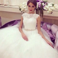 vestido de novia 2016 princess wedding dresses romantic ball gown wedding dresses lace vintage rhinestone robe de mariage