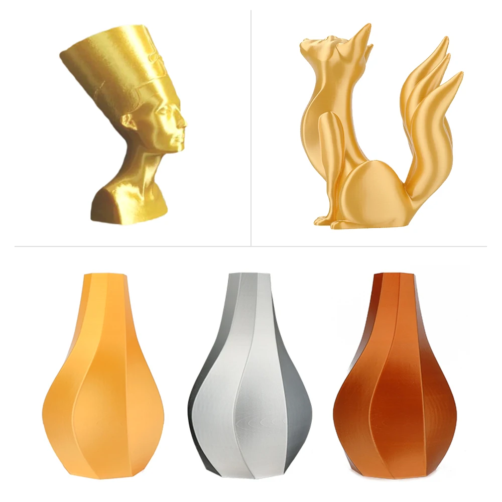 ESUN шелковые нити PLA/PETG/eTPU-95A/ePLA образец 1 75 мм металлический PLA 3D-принтеры 10 м/с