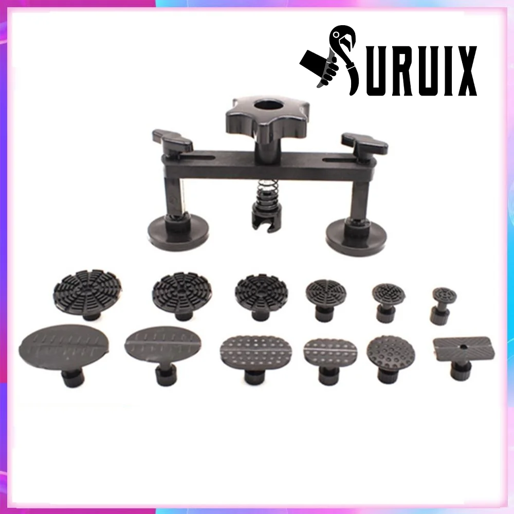 

Professional Car Body Dent Hail Repair Removal Bridge & 12Pcs Glue Tabs Kit Dent Removal Tools Car Body Dent Hail Repair