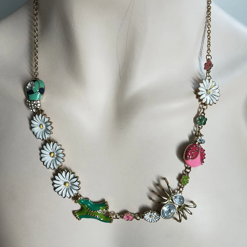 Новинка 2019 золотые улитки паук жук подсолнухи для женщин подвеска подарок