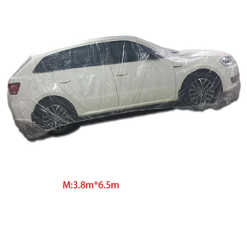Автомобильный одноразовый чехол для автомобиля водонепроницаемый прозрачный