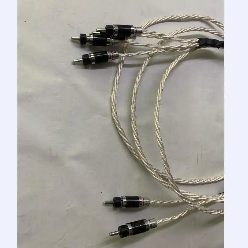 Высококачественный Y образный разъем из углеродного волокна HI Fi аудио кабель для