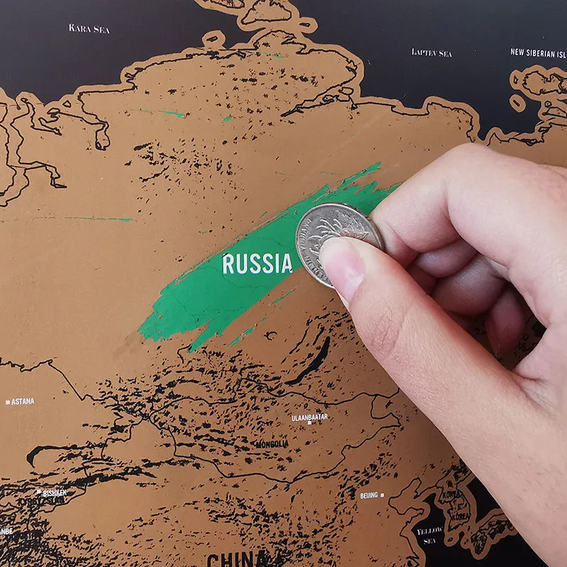 1 шт Скретч Карта мира карта путешествия стираемая креативная домашняя декорация цветные настенные наклейки декоративная карта мини