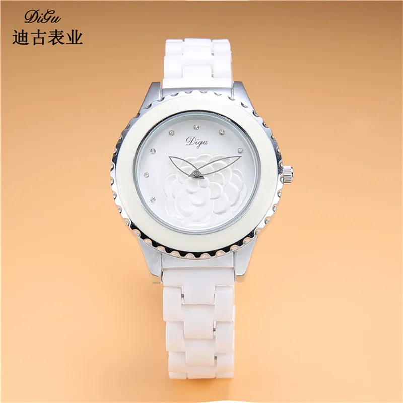 Женские кварцевые наручные часы Digu роскошные Брендовые Часы с блестящими