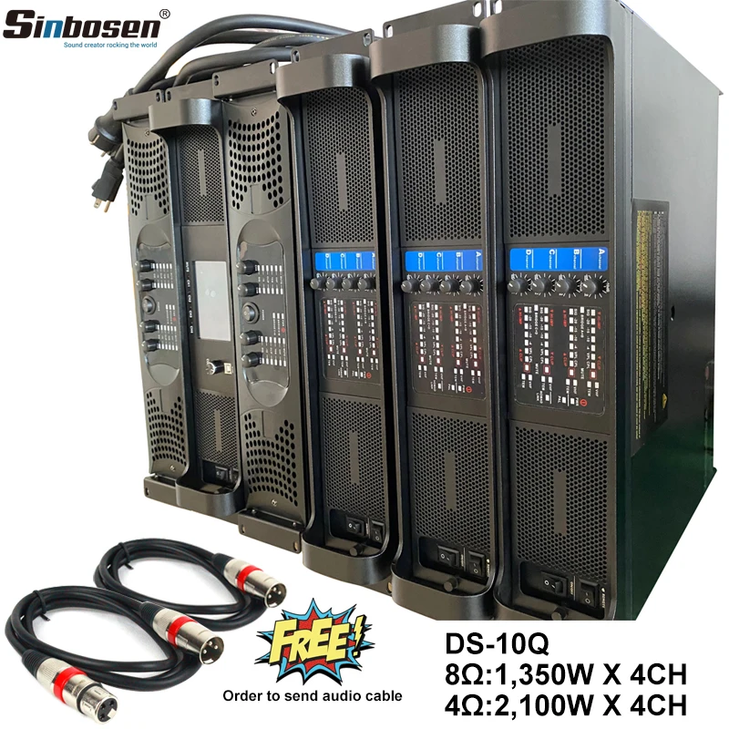 4CH 4*2500 Вт класс DS-10Q линейный массив усилитель мощности Профессиональный DJ
