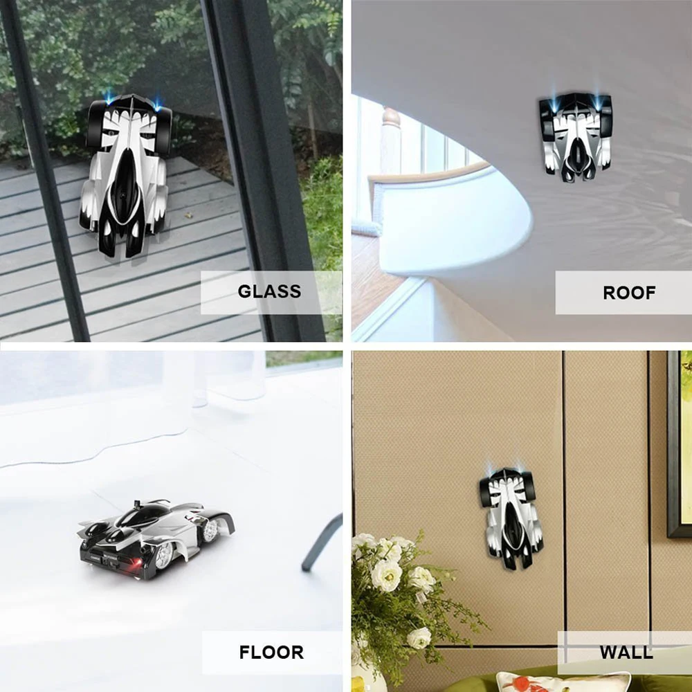 Новый Радиоуправляемый настенный игрушечный автомобиль с дистанционным