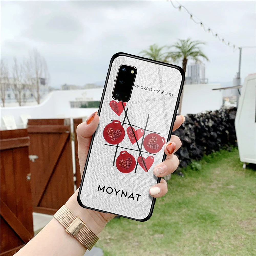 

French Fashion Brand MOYNAT Phone Case Tempered Glass For Samsung S20 Plus S7 S8 S9 S10E Plus Note 8 9 10 Plus A7 2018