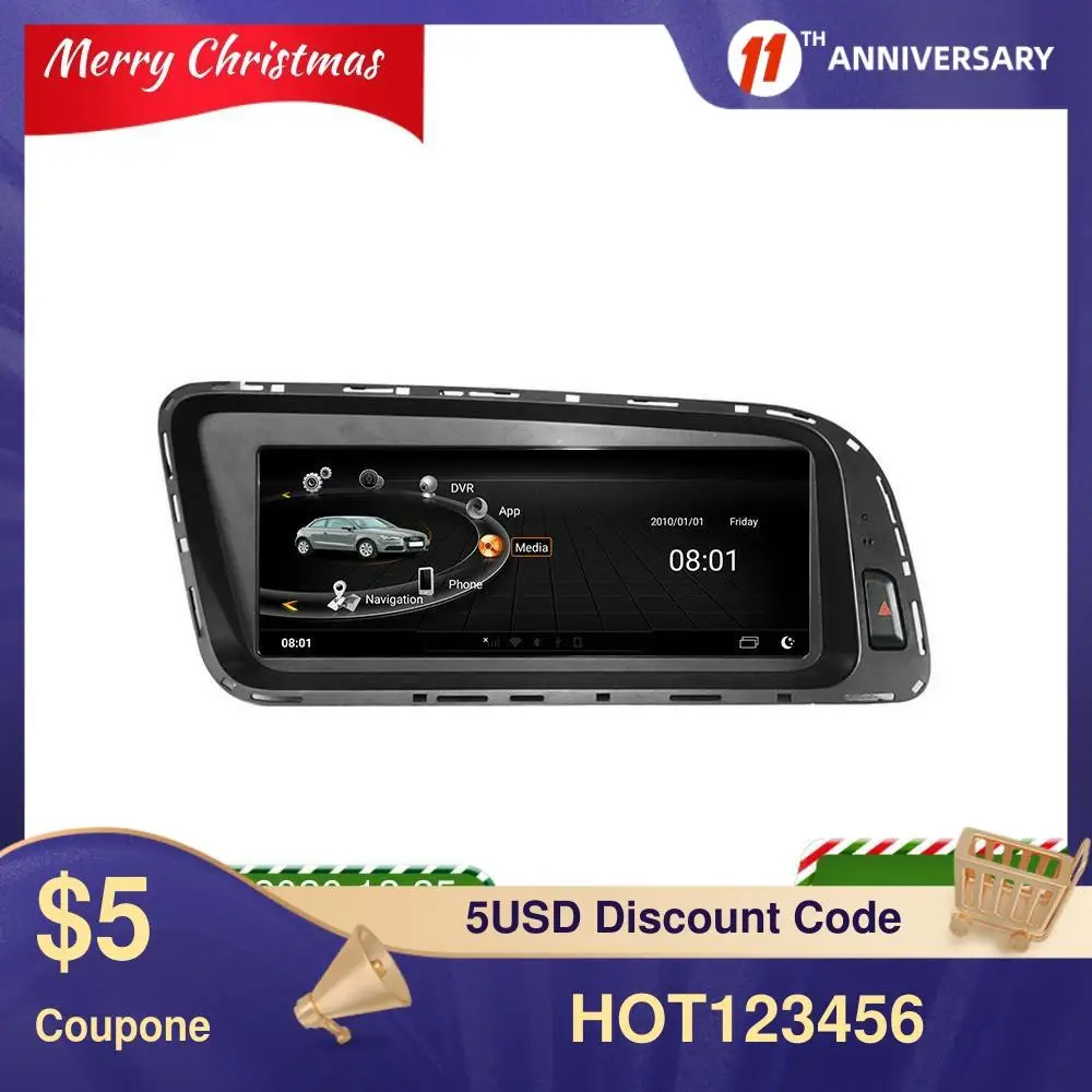 Preise Android 10 8GB RAM 128 Für Audi Q5 2009-2015 Auto GPS Navigation Multimedia Player Auto Stereo Auto Radio Kopf Einheit Band Recorder
