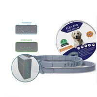 silicone flea and tick collar with container for dogs and cats animals plant