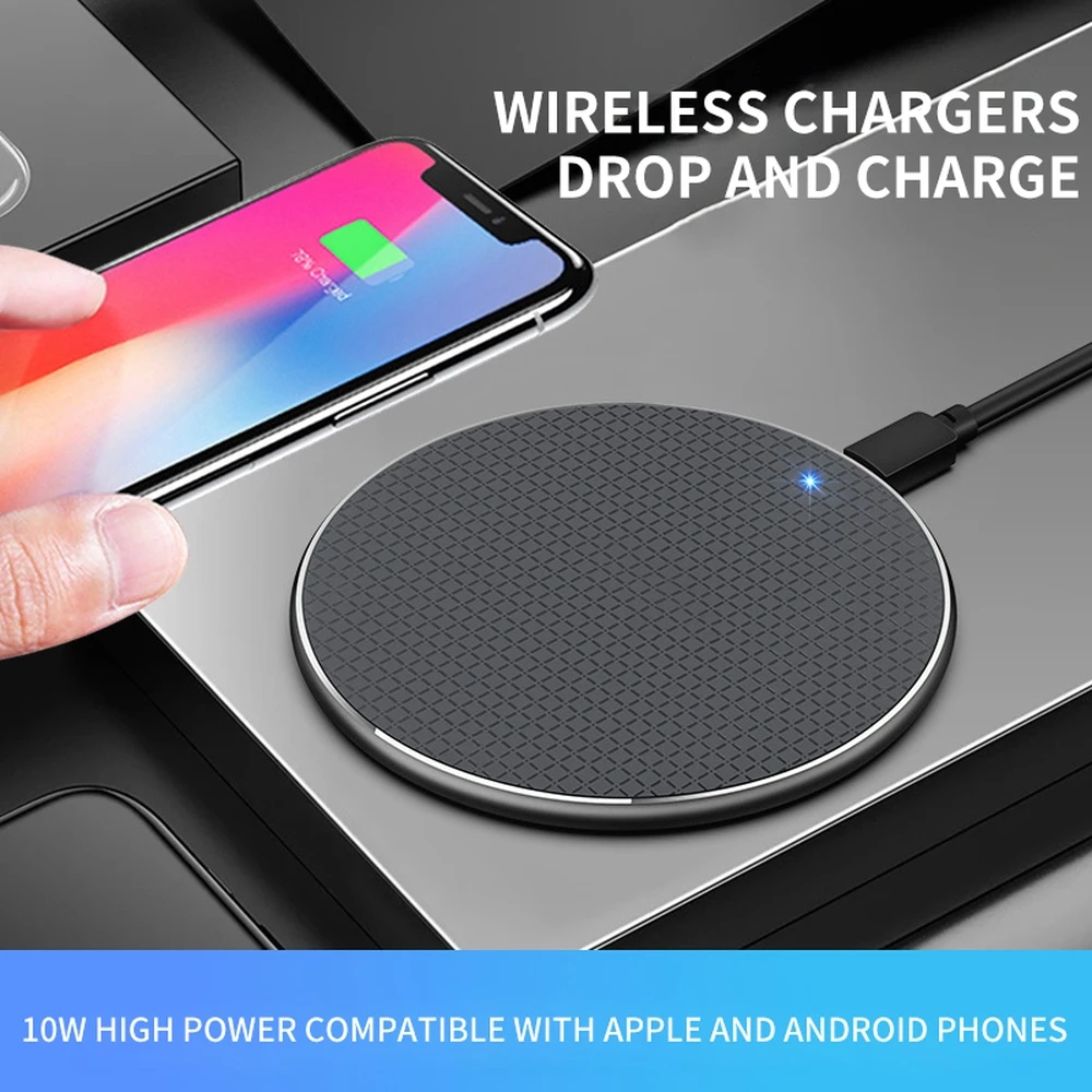 Беспроводное зарядное устройство PINZHENG для iPhone 12 Pro Mini Max Беспроводная зарядка 10 Вт
