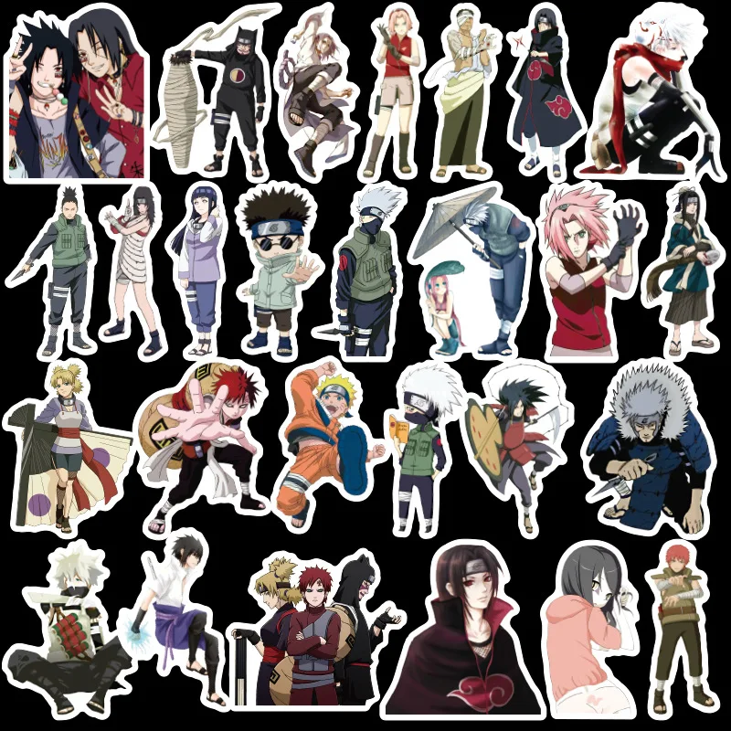 100 шт./лот 2019 обувь для косплея аниме стикеры Naruto наклейка сноуборда Чемодан