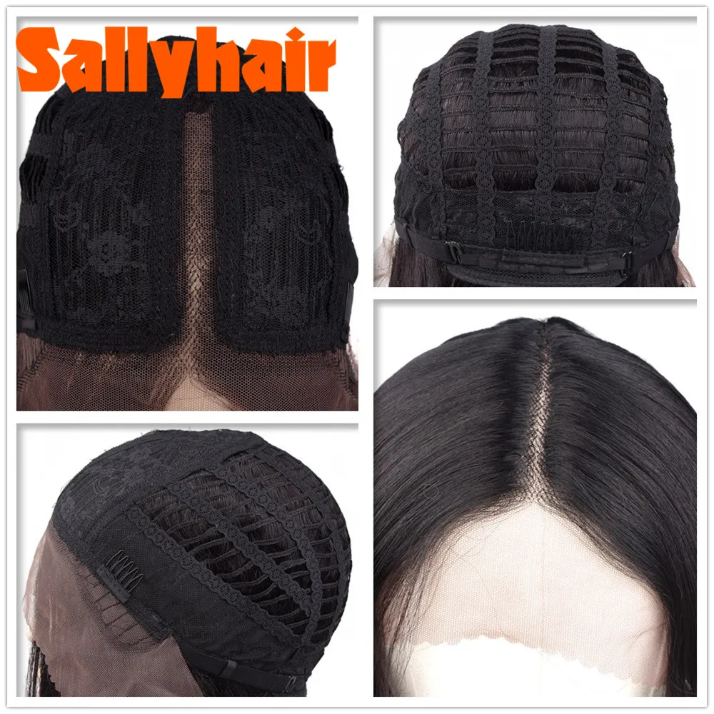 Ombre Color Lace Front Wig Synthetic Wigs Long Middle L Part Natural Wave Black Pink Wavy DIY Hair Hairstyles | Шиньоны и парики