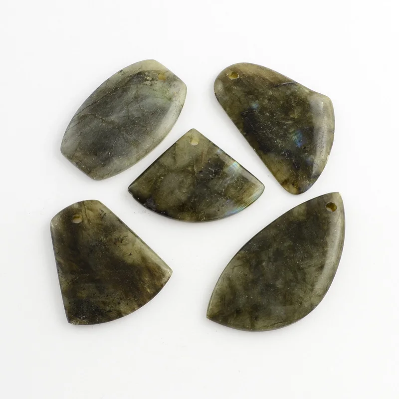 Подвески из натурального Лабрадорита окрашенные модные подвески украшения