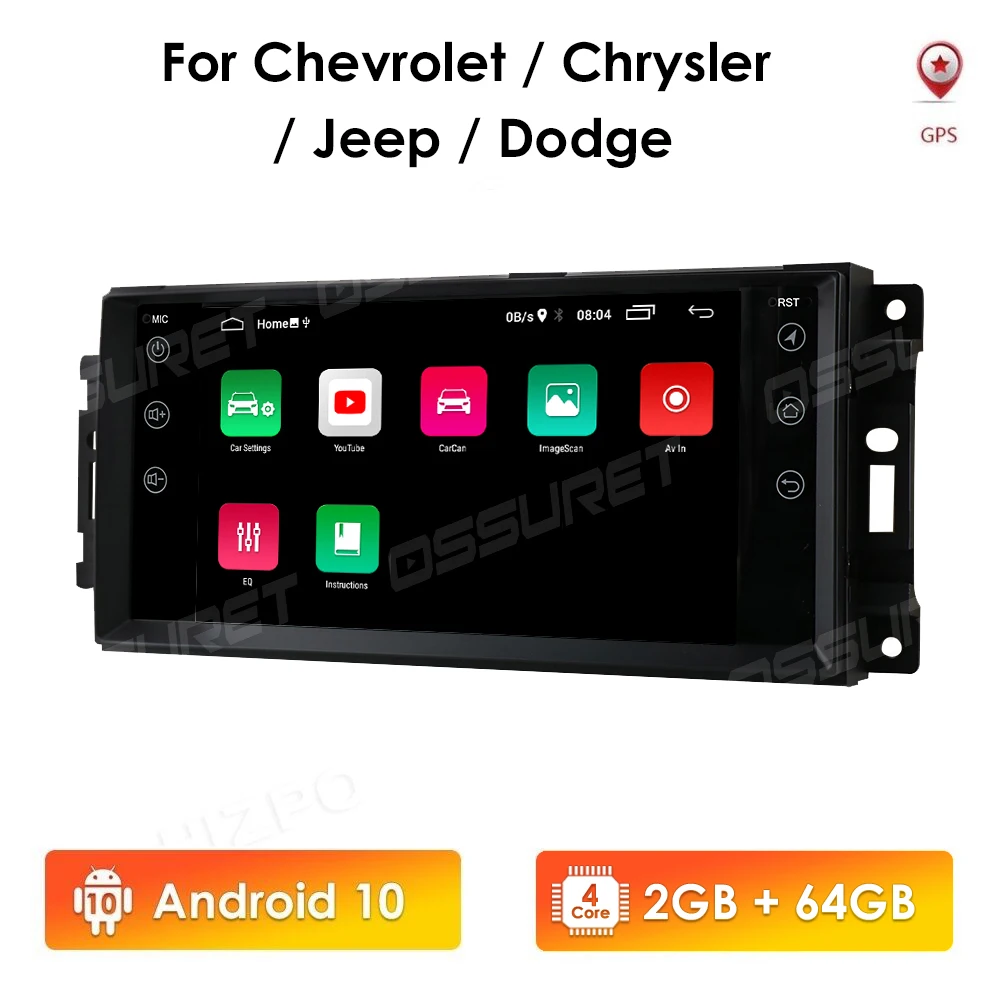 Автомагнитола 2DIN Android GPS-навигатор мультимедиа для Jeep Cherokee 2009 2008 2010 Wrangler
