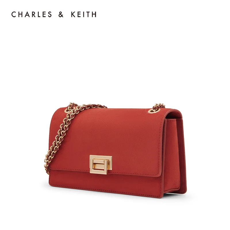 CHARLES＆KEITH Новинка на Весну 2020г. CK2-20840180-5 Женская сумка плечо Металлическая Пряжка с