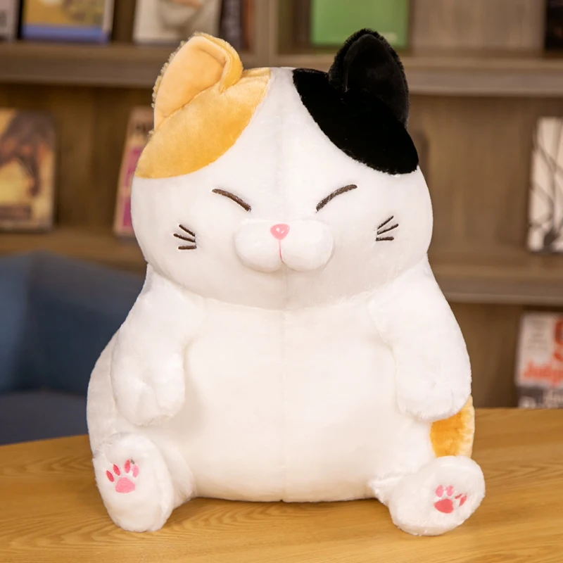 Kawaii Cat Toys Stuffed Animals Janpanese Anime Pusheen Plushie Soft Cute Black Cat Doll Room Decor Birthday Gift For Girls Kids