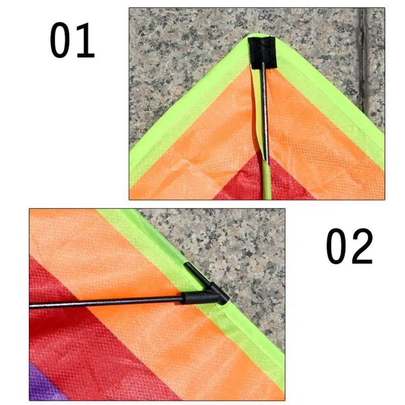 

New Long Tail Rainbow Kite Outdoor Kites Flying Toys Kite For Children Kids