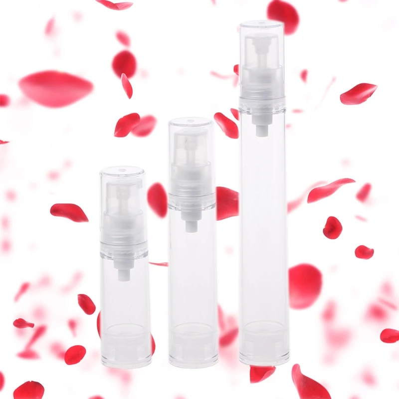 Прозрачный безвоздушный вакуумный насос 5 мл/10 мл/15 мл пластиковая дорожная