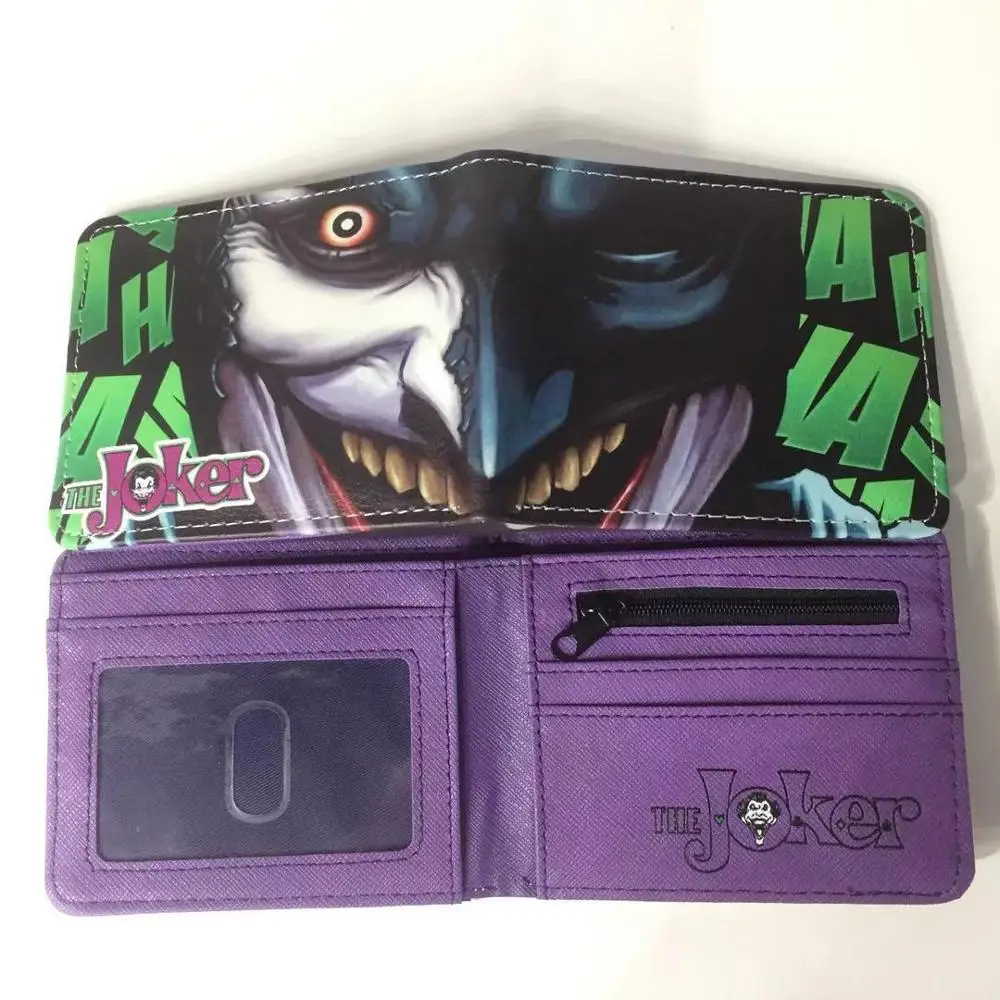 joker 4 Новинка, кошелек с изображением Джокера хаха, цветной принт, для детей, для подростков, с рисунком, пенал, подарочная карта - Цвет: joker 4