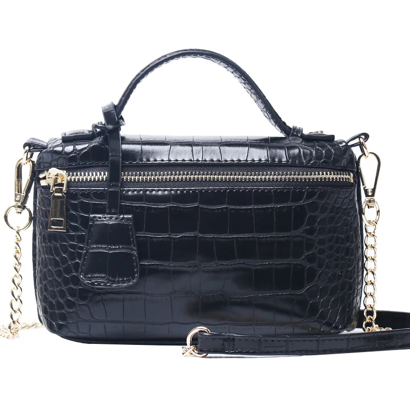 Crocodile Black Классический страуса кожаная сумка от китайской фабрики ретро мягкая кожаная сумка клатч вечерняя сумочка; BS010 Для женщин; мужские лоферы под кожу питона Женская сумочка для вечерние - Цвет: Crocodile Black
