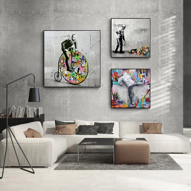 Бэнкси Поп-музыка уличное искусство мечта плакаты и принты абстрактные животные