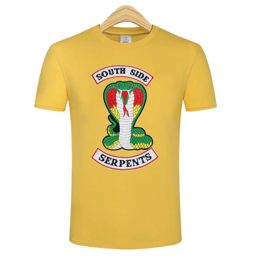 

2021 trend new Riverdale T-shirt men and women summer South snake round neck short-sleeved casual sports clothes