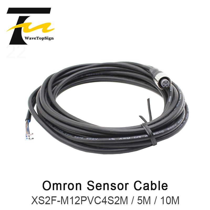 

Omron XS2F series plug-in connection cable XS2F-M12PVC4S2M 5M 10M