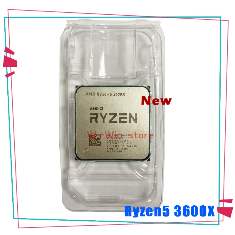 Новый процессор AMD Ryzen 5 3600X R5 3 8 ГГц шестиядерный двенадцатипоточный 7 нм 95 Вт L3 = 32M
