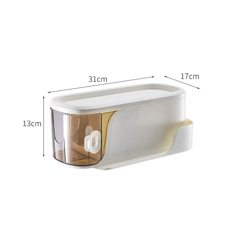 

Toilet Facial Towel Storage Box Punch-free Bathroom Skin Care Product Rack Cotton Swabs Makeup Remover Cotton Storage Box