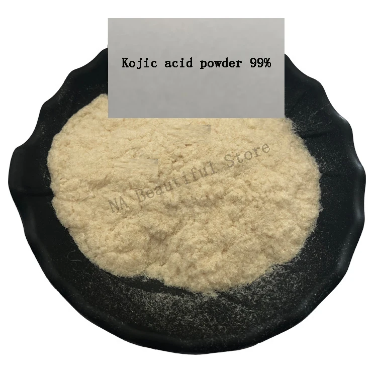 Порошок Kojic acid с чистотой 99% косметический отбеливающий уход за кожей против