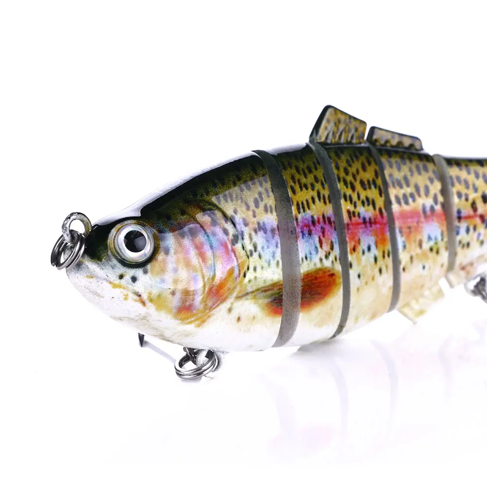 Наощуп 1 шт. приманка для ловли рыбы высота каблука 10 см 20 гр. 3D глаза 6 сегментов