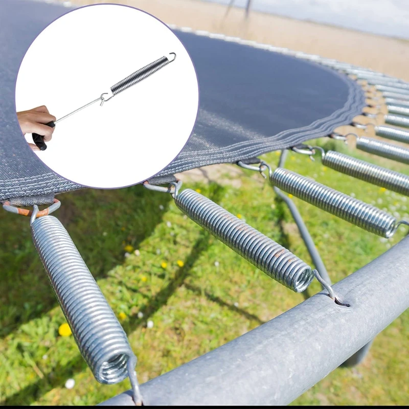 

10Pcs Trampoline Springs 5.5" with T Hook Kit Heavy Duty Galvanized Steel Replacement Trampoline Springs A0KA
