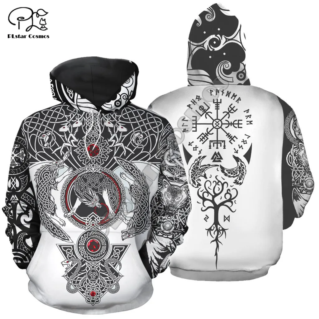

PLstar Cosmos Viking Style Symbol 3D Printed 2021 New Fashion Hoodies Sweatshirts Zip Hooded For Men/Women Casual Streetwear P17
