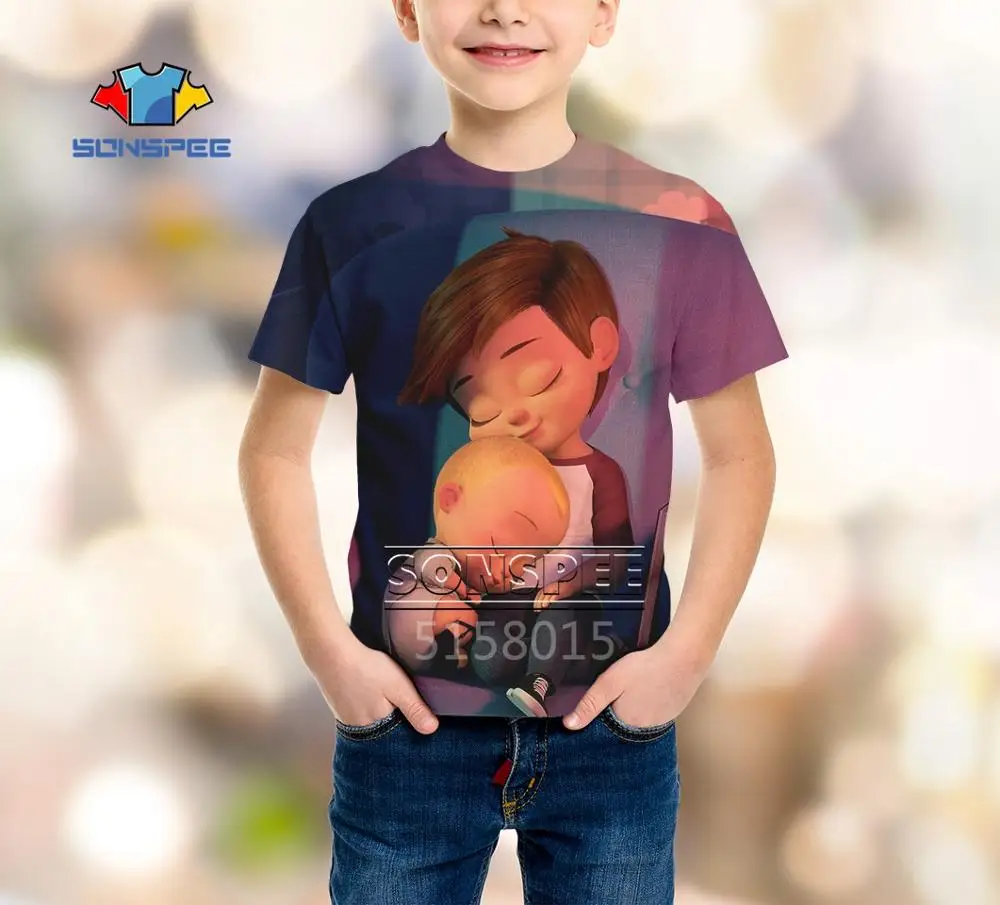 SONSPEE/Одежда для мальчиков и девочек подростков с 3D принтом в стиле Харадзюку