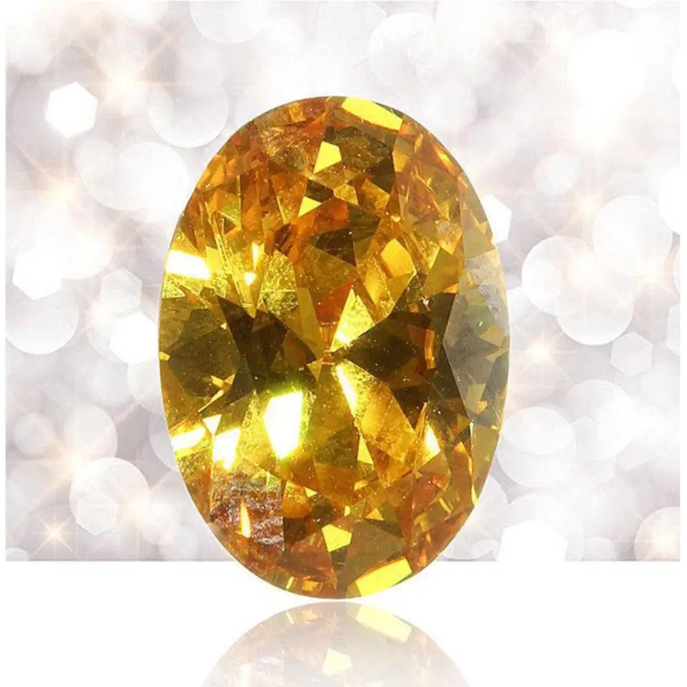 Горячая Распродажа 10x14 мм ненагреваемый драгоценный камень желтый сапфир