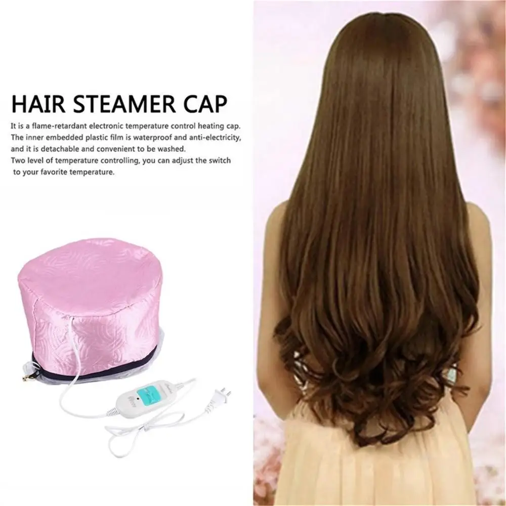

Electric Hair Steamer Cap Thermal Treatment Steamer Nourishing Hair Care Cap Waterproof Anti-electricity Control Heating US Plug